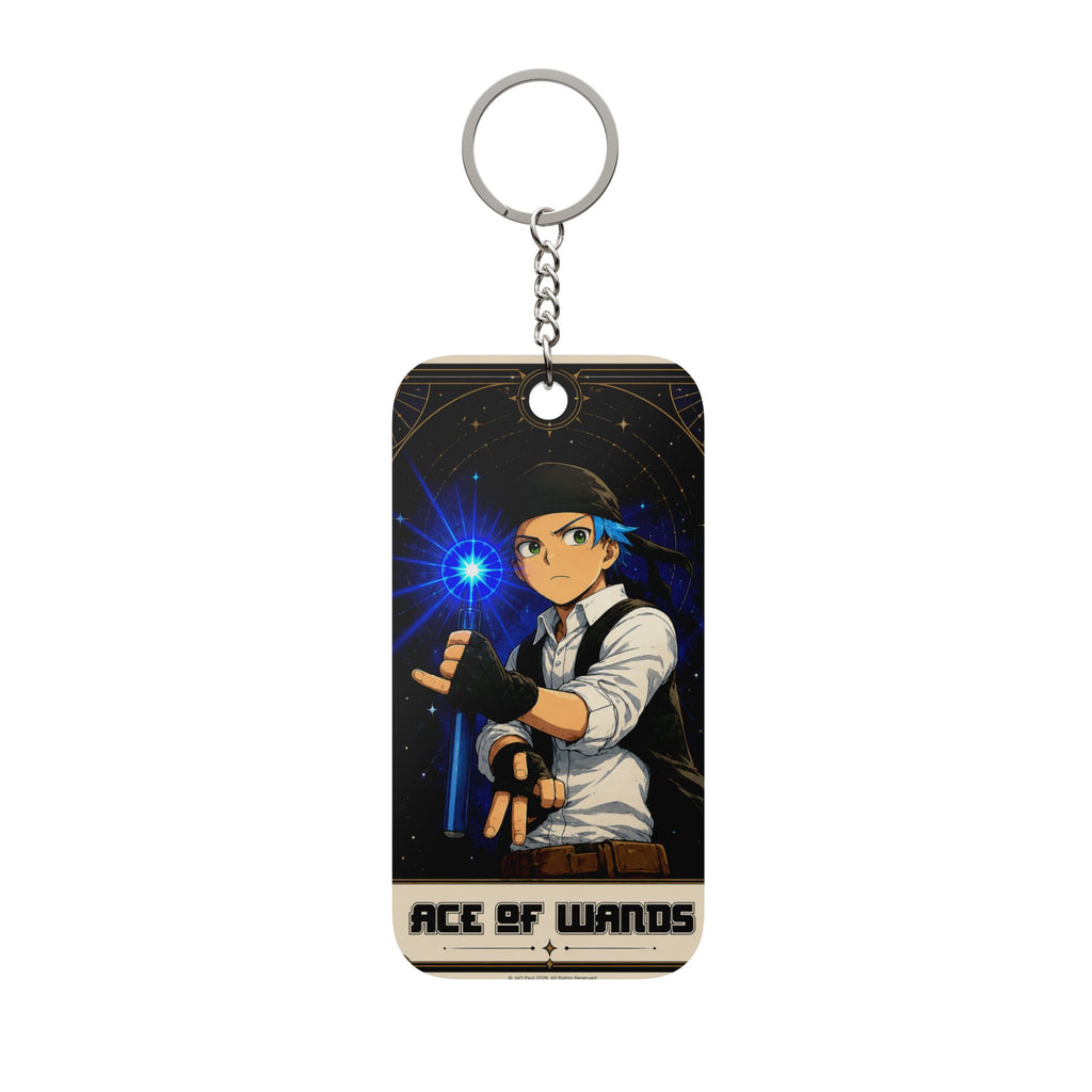 Salutogenesis™ |  Calos Ace of Wands Tarot Keychain