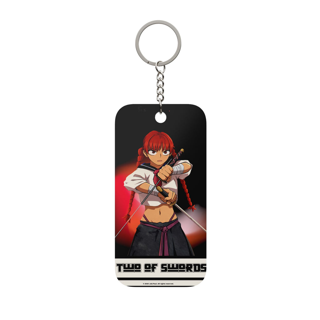 Salutogenesis™ |  Omani Two of Swords Tarot Keychain